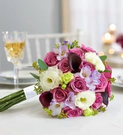 Purple Elegance Mixed Bouquet -Gift Promotion Store 103792sx