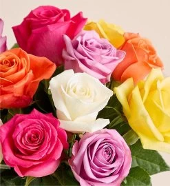 Happy Birthday Assorted Roses, 12-24 Stems 41 Happy Birthday Assorted Roses, 12-24 Stems -Gift Promotion Store 104940alt view1c