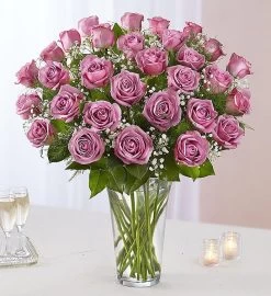 Ultimate Elegance™ Long Stem Lavender Roses -Gift Promotion Store 105258mx