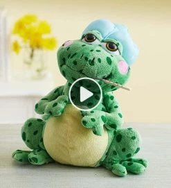 Animated Get Well Fever Frog -Gift Promotion Store 139563 with play button