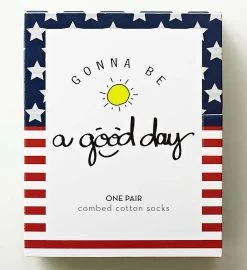 Good Day™ Patriotic Socks For Men -Gift Promotion Store 139640malt view1c