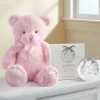 Pink My First Teddy By Gund® With Hand Print Kit -Gift Promotion Store 139838pkhpx
