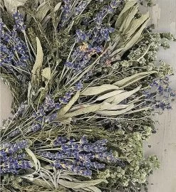 Preserved Lavender Wreath-16" 7 Preserved Lavender Wreath-16" -Gift Promotion Store 156428alt viewc