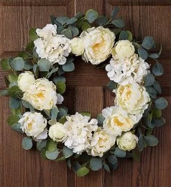 Keepsake Serene White Hydrangea Wreath-24" -Gift Promotion Store 156588sx 1