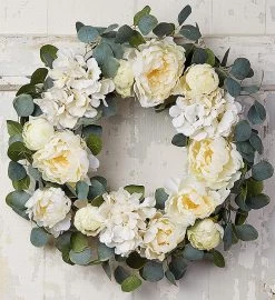 Peaceful White Hydrangea Wreath-24" -Gift Promotion Store 156590sx 1