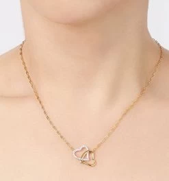 Crislu® Double Heart Necklace -Gift Promotion Store 156700alt view3c