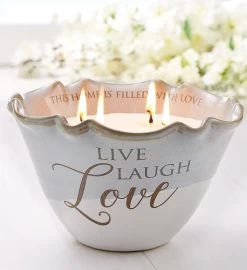 Live, Love, Laugh Tranquility Candle -Gift Promotion Store 156887alt view3c 1