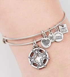 Alex & Ani Crystal Shamrock Bangle -Gift Promotion Store 177516alt view1c