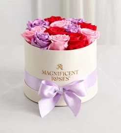 Magnificent Roses® Preserved Romantic Medley