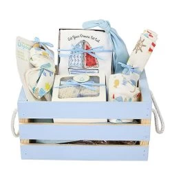 Personalized Organics Gift Basket In Blue -Gift Promotion Store 180075nax 2