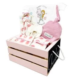 Personalized Organics Gift Crate In Pink -Gift Promotion Store 180076mo newx