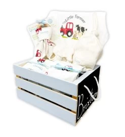 Personalized Organics Gift Basket - Blue Little Farmer 8 Personalized Organics Gift Basket - Blue Little Farmer -Gift Promotion Store 180887x 1