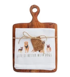 Cutting Board With Tea Towel