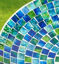 Mosaic Glass Tile Birdbath -Gift Promotion Store 182525alt view2c