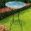 Mosaic Glass Tile Birdbath -Gift Promotion Store 182525sx