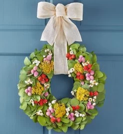 Floral Meadow Preserved Wreath-16" 11 Floral Meadow Preserved Wreath-16" -Gift Promotion Store 182541sx 2