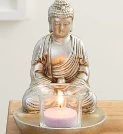 Buddha Tea Light Holder With Tealights -Gift Promotion Store 182671bdn1 alt view2c