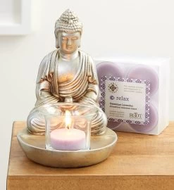 Buddha Tea Light Holder With Tealights -Gift Promotion Store 182671bdn1x 2