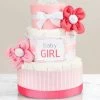 Baby Blossom® Diaper Cake - Pink, Blue, Or Yellow 1 Baby Blossom® Diaper Cake - Pink, Blue, Or Yellow -Gift Promotion Store 182677pkx