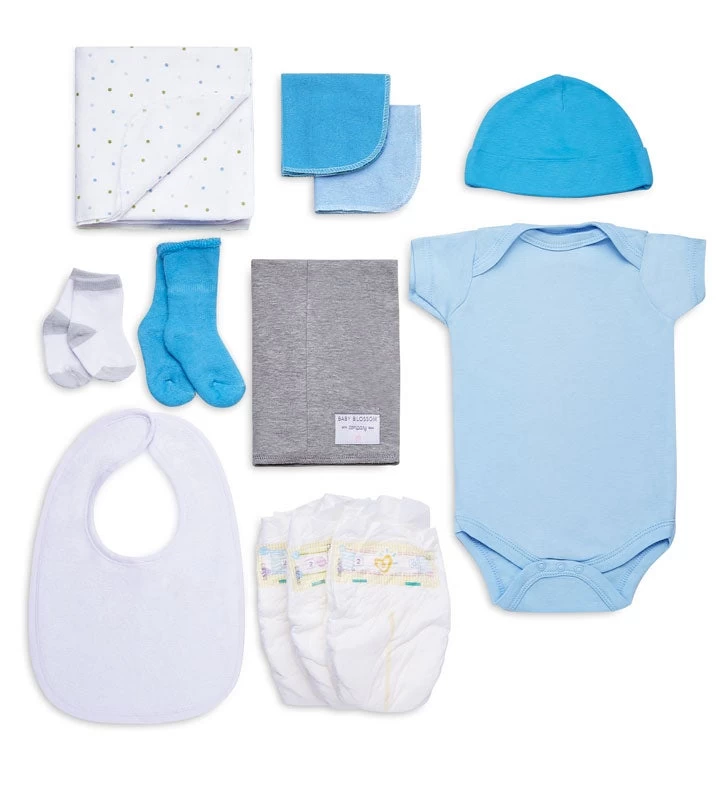 Baby Blossom® Blue Layette Bouquets 6 Baby Blossom® Blue Layette Bouquets - Image 4