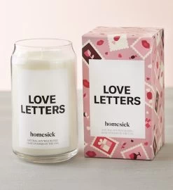 Love Letters Candle By Homesick With Scarf -Gift Promotion Store 182826alt view1c