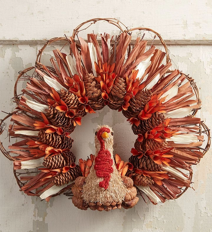Autumn Turkey Wreath 4 Autumn Turkey Wreath - Image 2