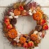 Velvet Pumpkin Wreath – 24” -Gift Promotion Store 182920sx