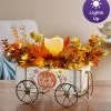 Harvest Blessings Wagon Centerpiece With Lights -Gift Promotion Store 182924sx