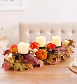 Velvet Pumpkin Centerpiece 11 Velvet Pumpkin Centerpiece -Gift Promotion Store 182925sx 2