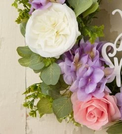 Hello Spring Garden Wreath- 24” -Gift Promotion Store 190300alt view2c