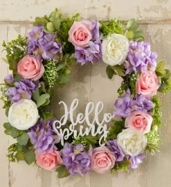 Hello Spring Garden Wreath- 24”
