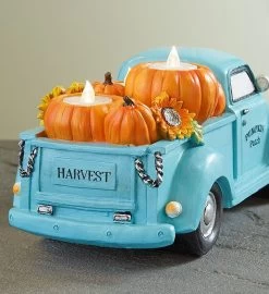 Pumpkin Patch LED Tealight Truck -Gift Promotion Store 190494alt view2c