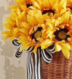 Sunflower Hanging Basket - 13" -Gift Promotion Store 190987alt view1c