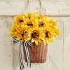 Sunflower Hanging Basket - 13" -Gift Promotion Store 190987sx
