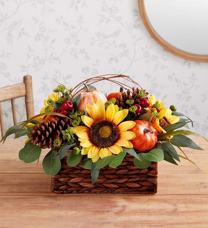 Wild Sunflower And Pumpkin Centerpiece 4 Wild Sunflower And Pumpkin Centerpiece - Image 2