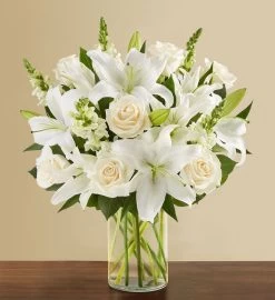 Classic All White Arrangement™ For Sympathy -Gift Promotion Store 191165lx