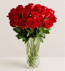 Two Dozen Red Roses In Luxury Posh™ Vase