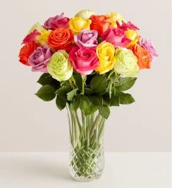 Assorted Roses In Luxury Posh™ Vase 11 Assorted Roses In Luxury Posh™ Vase -Gift Promotion Store 192216mv25x 2