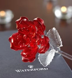 Waterford® Glass Rose -Gift Promotion Store 97712rx