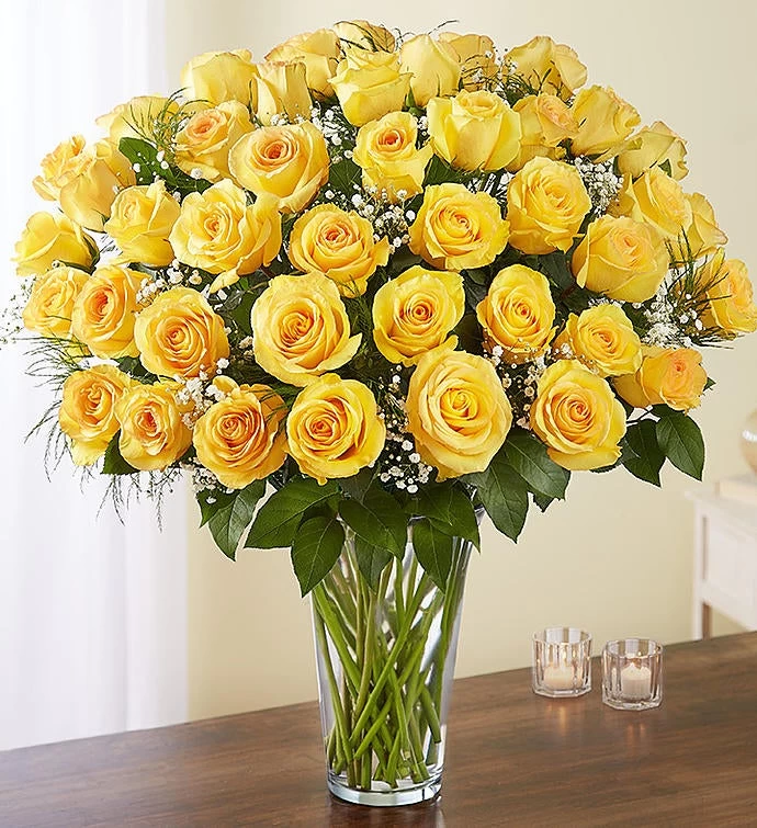 Ultimate Elegance ™ Premium Long Stem Yellow Roses 3 Ultimate Elegance ™ Premium Long Stem Yellow Roses
