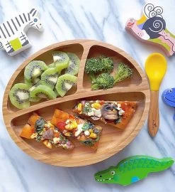 Avanchy Bamboo Toddler Plate -Gift Promotion Store mk000108alt view2c