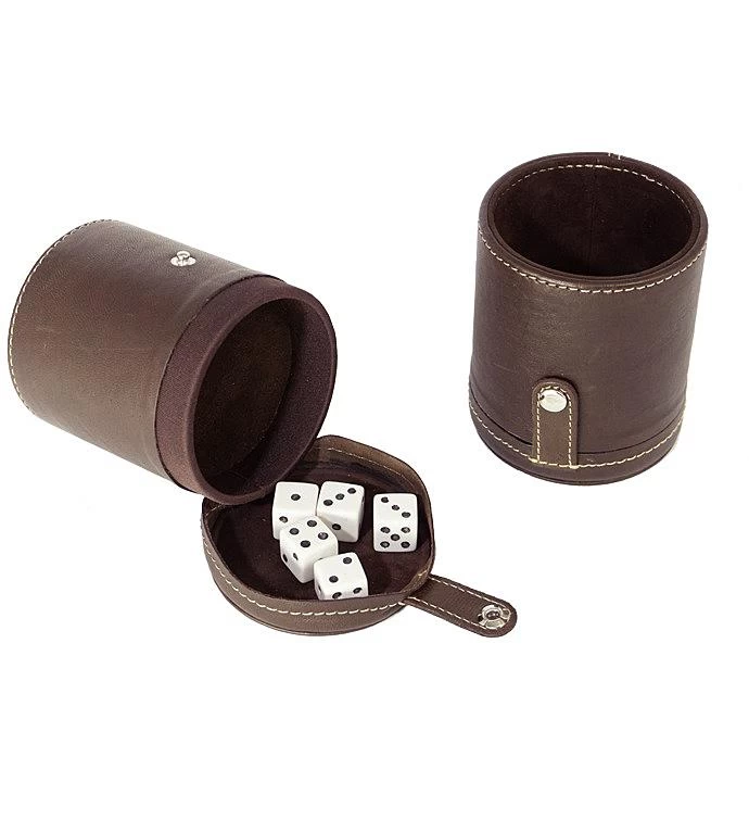 Leather Liar Dice Box 6 Leather Liar Dice Box - Image 4