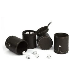 Leather Liar Dice Box 9 Leather Liar Dice Box -Gift Promotion Store mk000933alt viewc