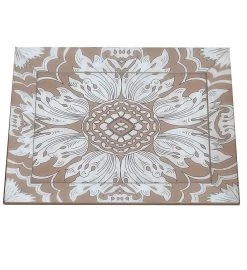 Handmade Reverse Painted Mirror Tray - Large -Gift Promotion Store mk001133x 2