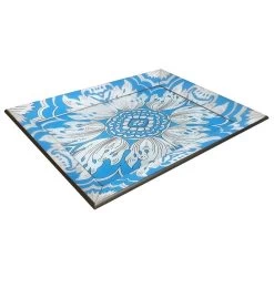 Handmade Reverse Painted Mirror Tray In Sky Blue - Medium -Gift Promotion Store mk001137x 1