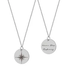 Never Stop Exploring Compass Necklace -Gift Promotion Store mk002230alt viewc
