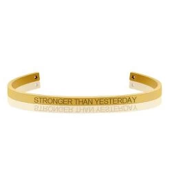 Stronger Than Yesterday Bangle Bracelet