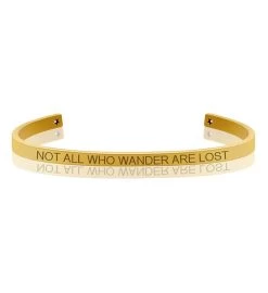Not All Who Wander Are Lost Bangle Bracelet -Gift Promotion Store mk004414x 1