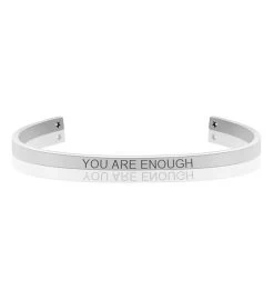 Anavia - You Are Enough Motivational Cuff Bangle Bracelet -Gift Promotion Store mk004446x