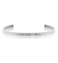 Anavia - I Can And I Will Motivational Cuff Bangle Bracelet -Gift Promotion Store mk004452x